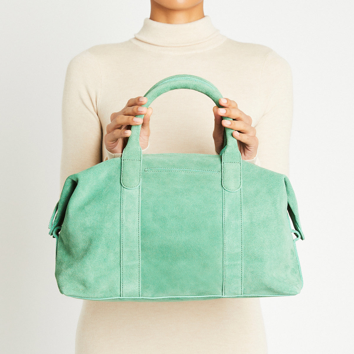 Ria Duffle Bag | Pea Green