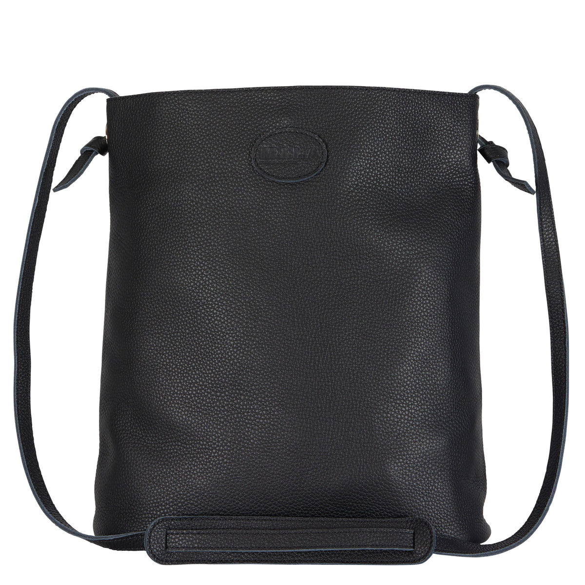 Jackie Leather Crossbody Bag | Black