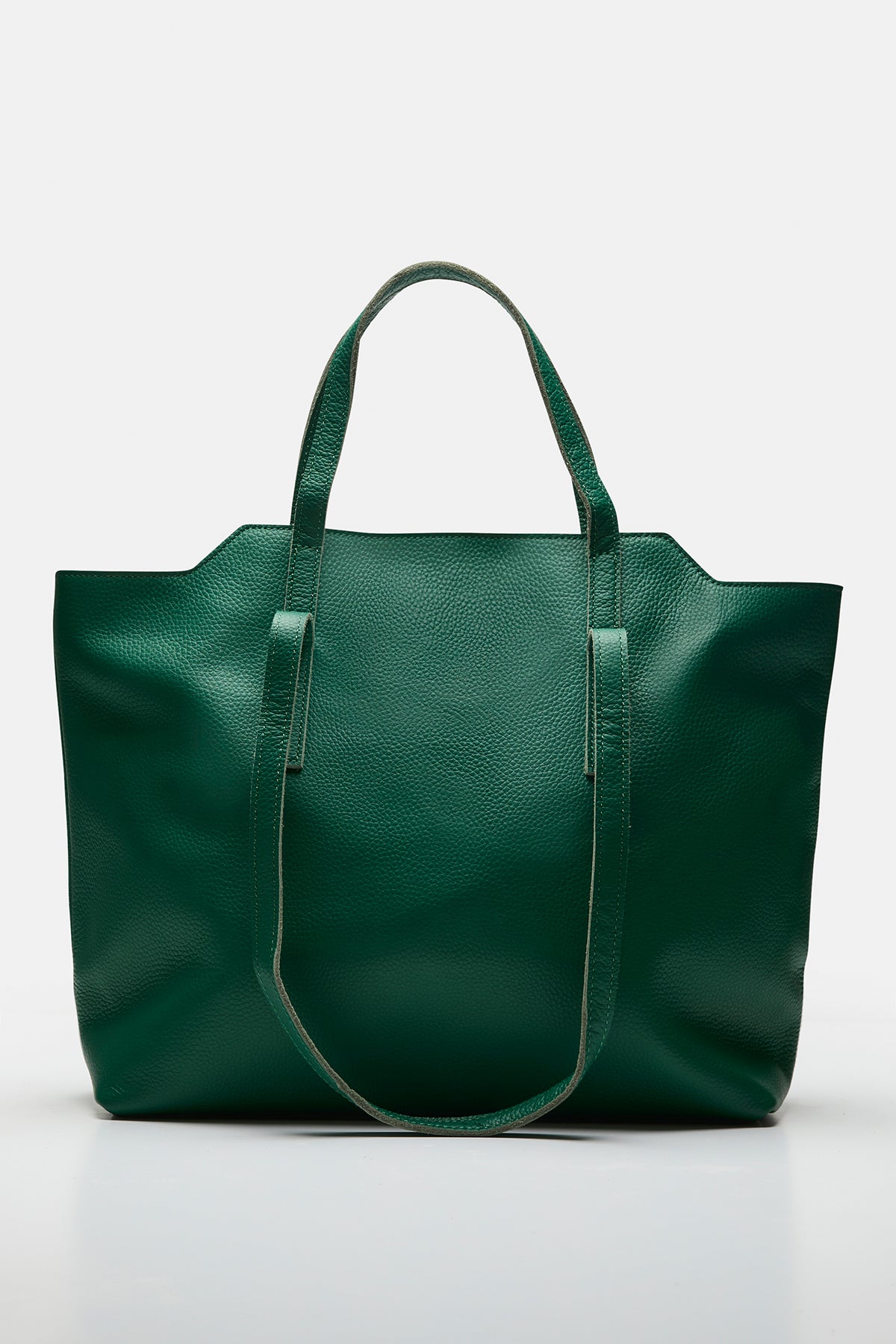 Amber Bag Pebble Leather Green M.I.L.A. made in Los Angeles