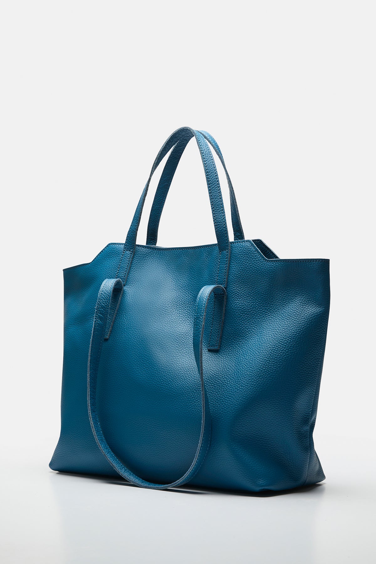 Amber Bag | Pebble Leather | True Blue