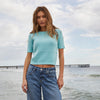 Coco Cashmere Shirt | Turquoise