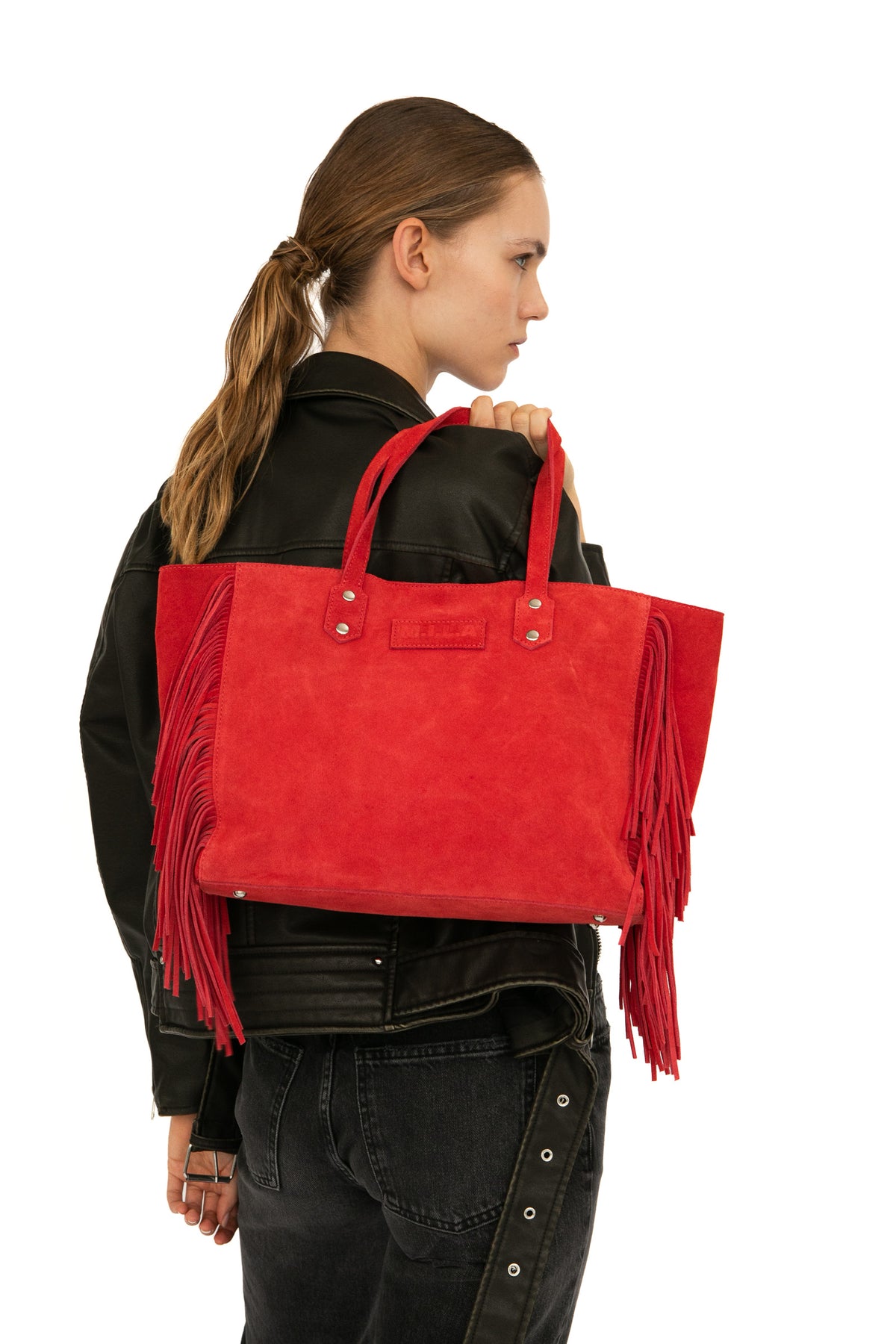 Cher Bag | Luxury Suede | Red