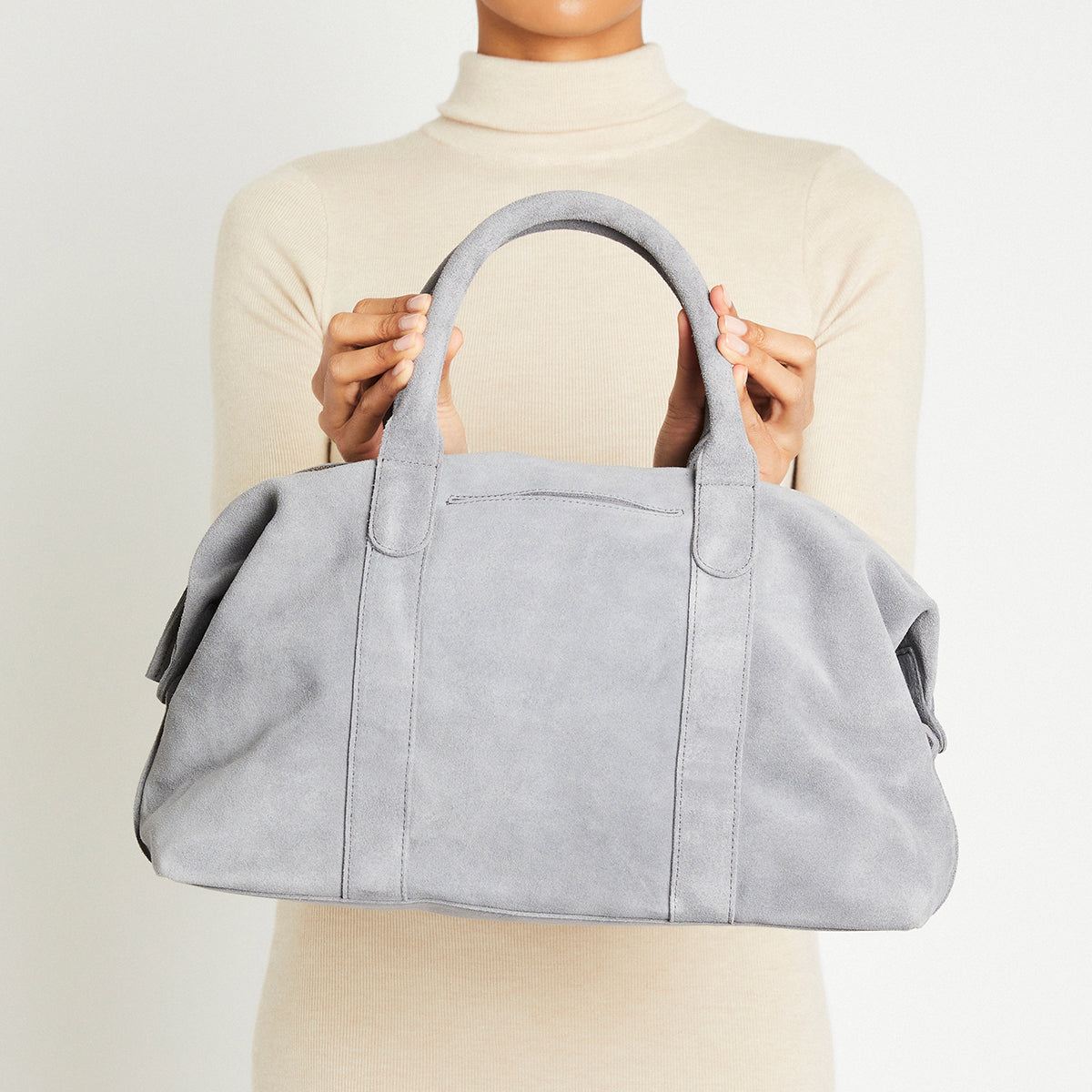 Ria Duffle Bag | Light Gray