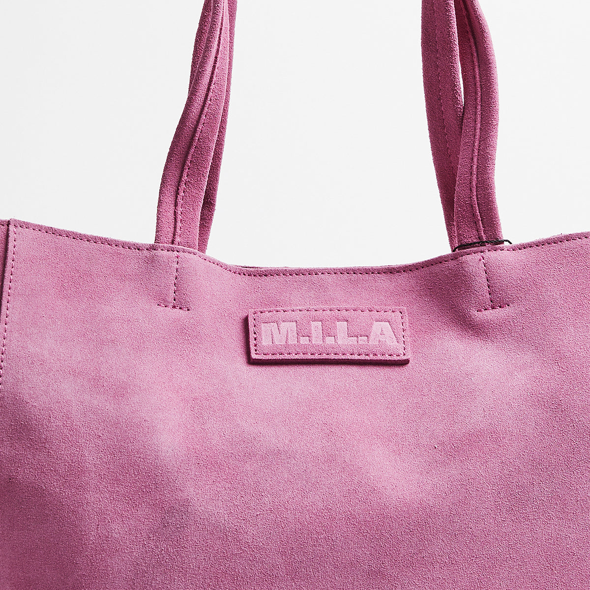 Luxury Tote Bag | Suede | Berry
