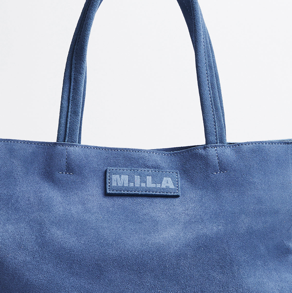Luxury Tote Bag | Suede | Blue