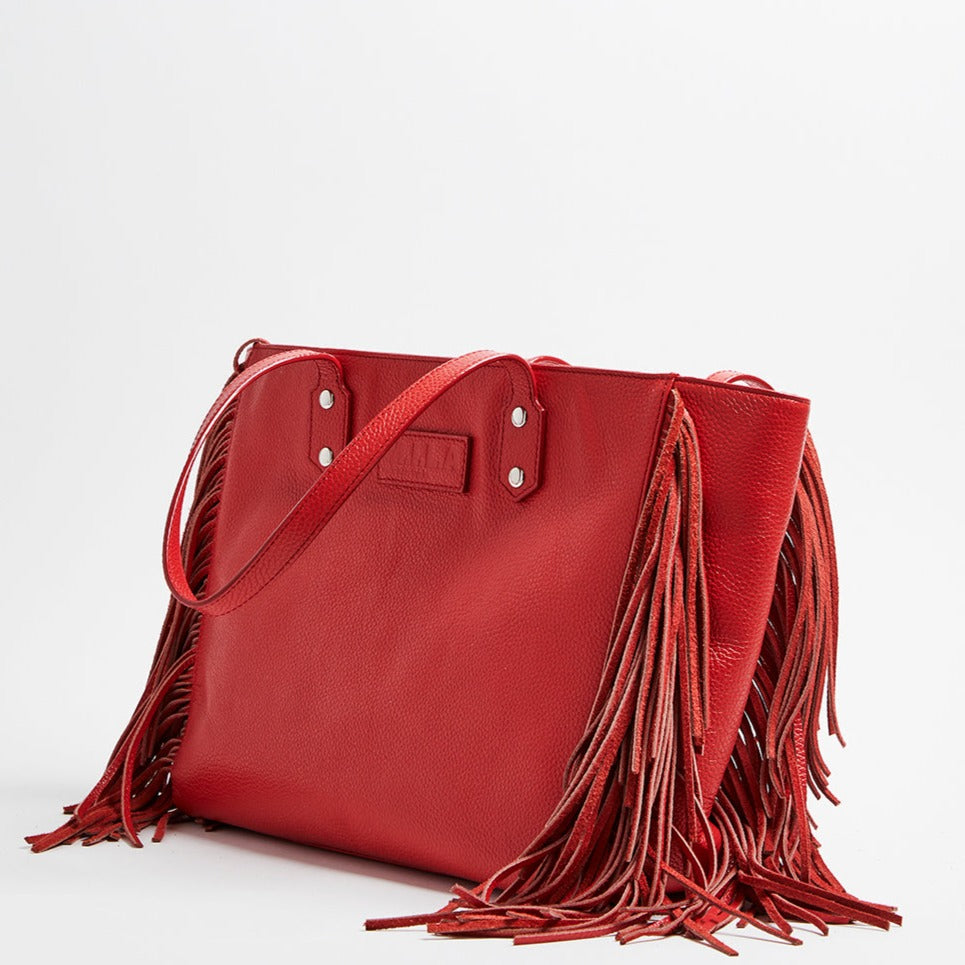 Cher Bag | Luxury Leather | Red