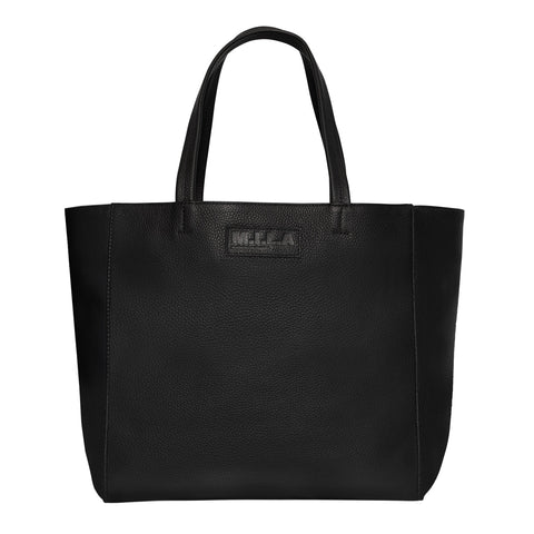 Luxury Leather Tote Bag | Black – M.I.L.A. made in Los Angeles