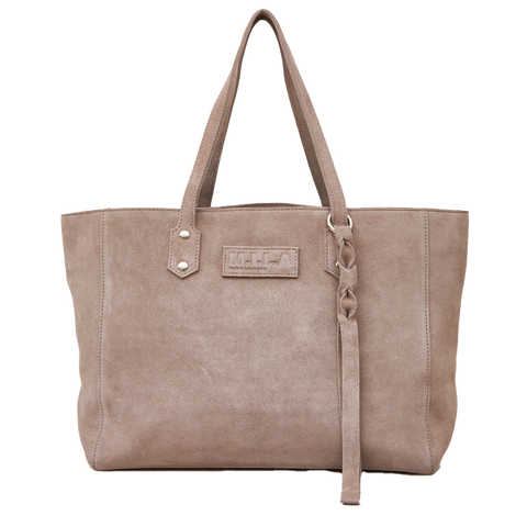 MILA Luxe Bag | Suede | Taupe