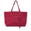 MILA Luxe Bag | Suede | Pink Cherry