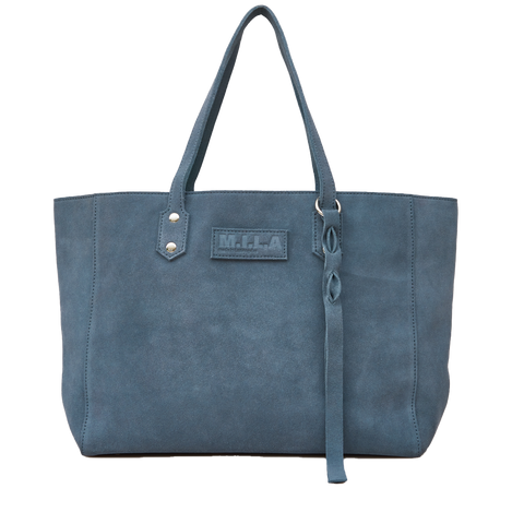 MILA Luxe Bag | Suede | Denim Blue