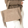 Cher Bag | Luxury Suede | Stone Gray